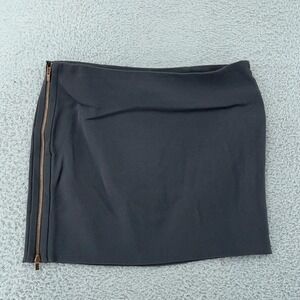 Diane von Furstenberg Martini Mini Skirt Womens 2 Gray Side Zip‎ DVF S3437887T11